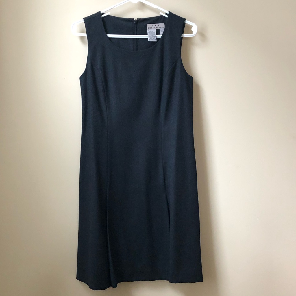 Sale! Eddie Bauer Gray Wool Sleeveless Dress